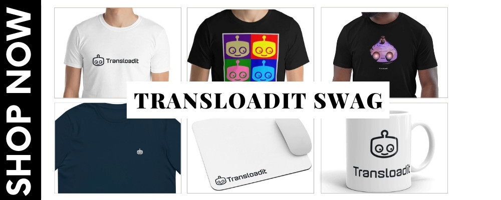 Check out the new Transloadit swag!