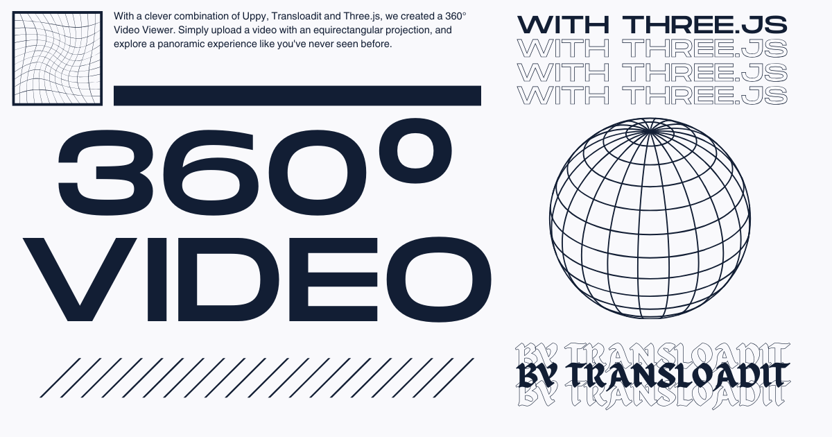 How to make a 360° video player using Three.js and Transloadit