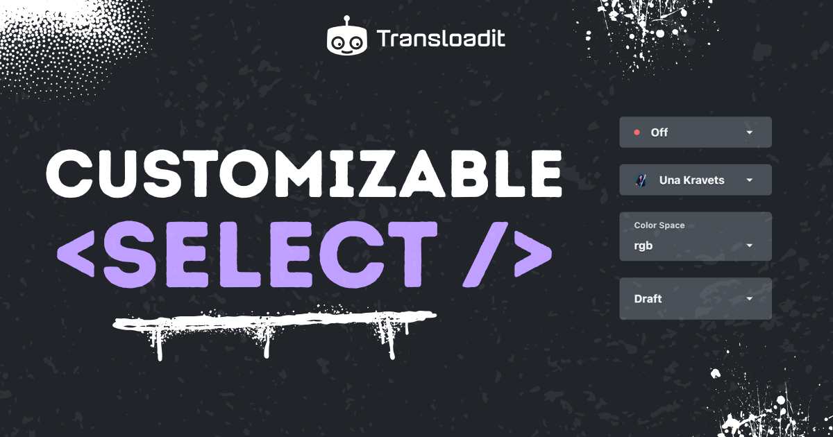 A customizable select