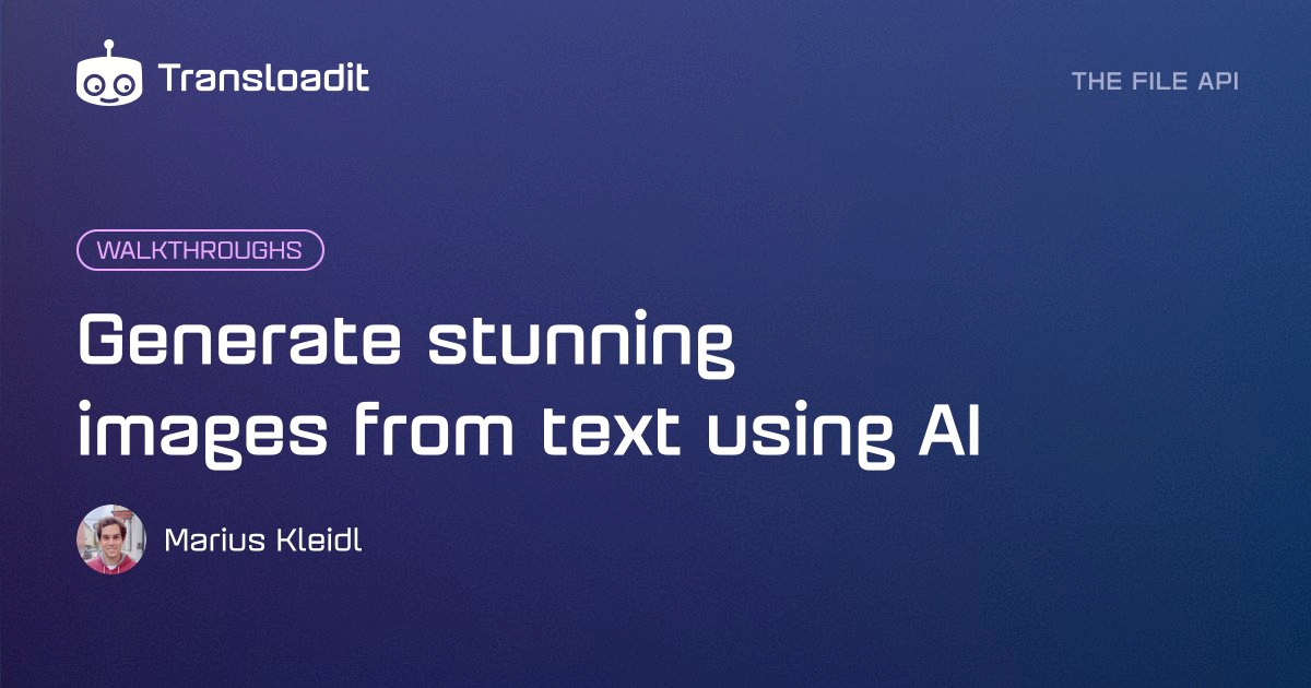 Generate stunning images from text using AI