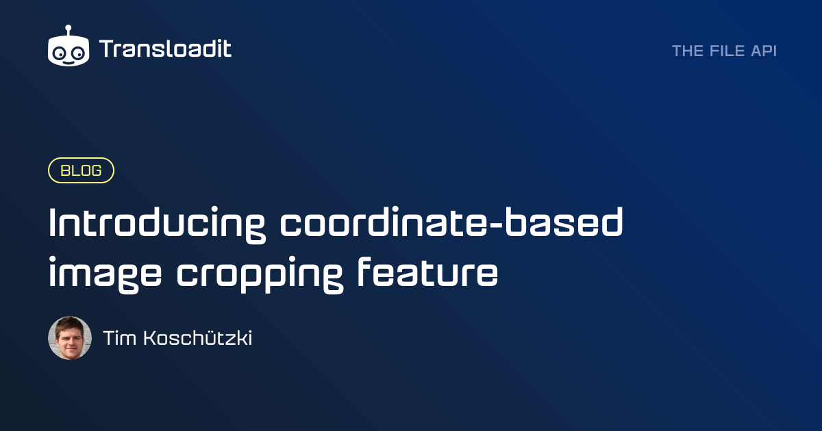 Introducing coordinate-based image cropping feature