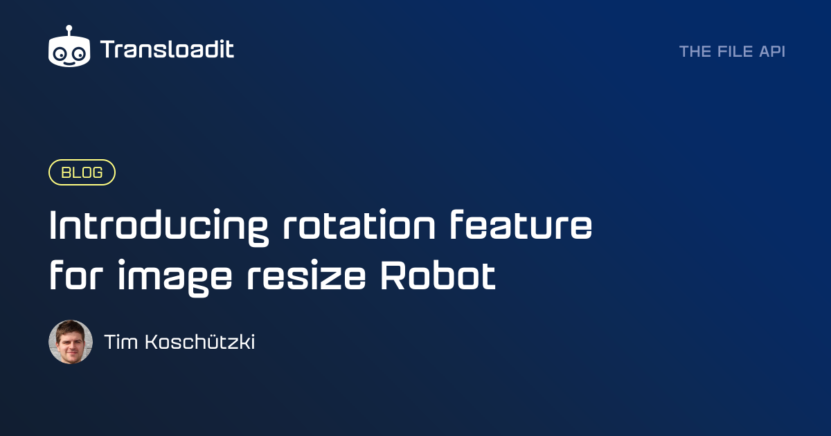 Introducing rotation feature for image resize Robot