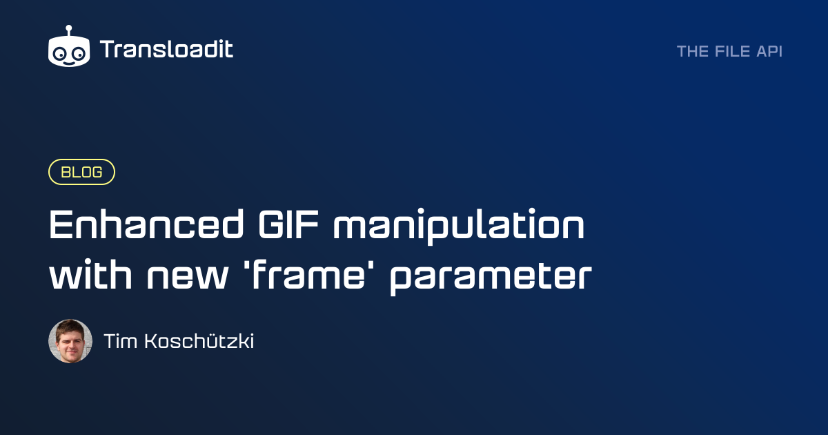 Enhanced GIF manipulation with new 'frame' parameter