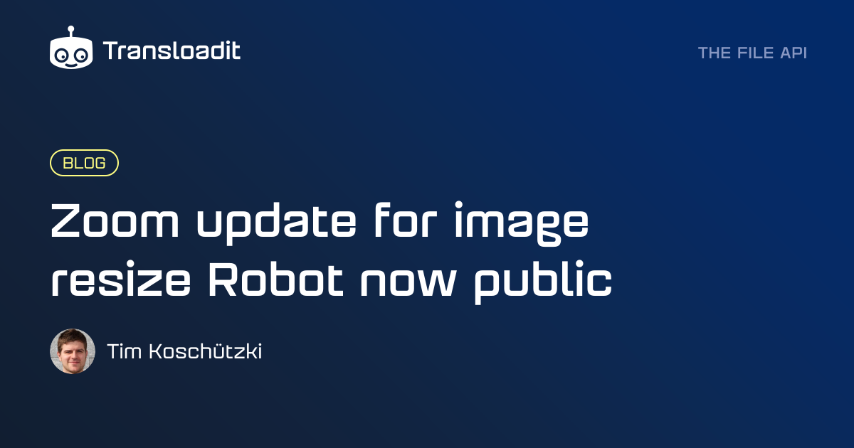 Zoom update for image resize Robot now public