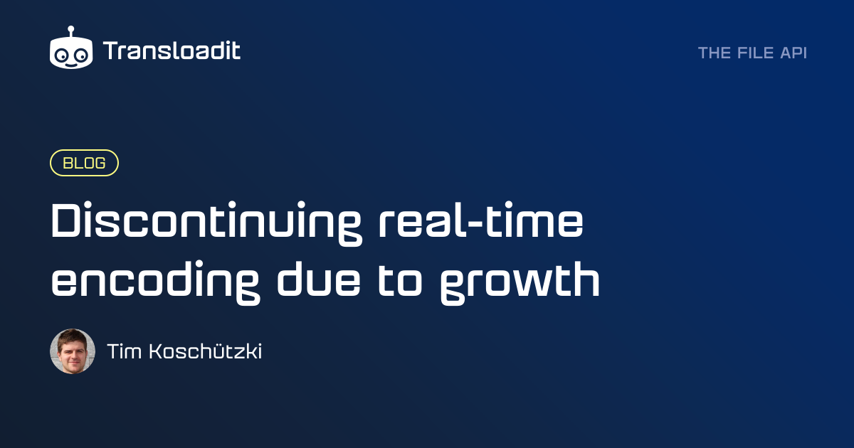 Discontinuing real-time encoding due to growth