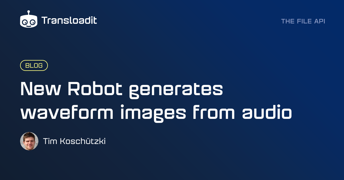 New Robot generates waveform images from audio