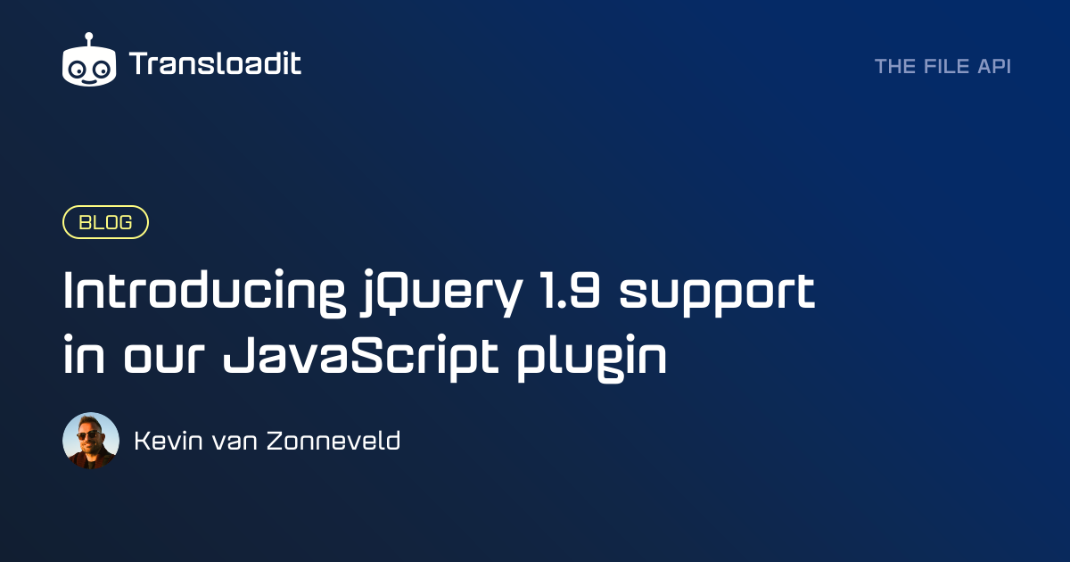 Introducing jQuery 1.9 support in our JavaScript plugin