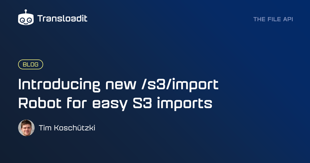 Introducing new /s3/import Robot for easy S3 imports