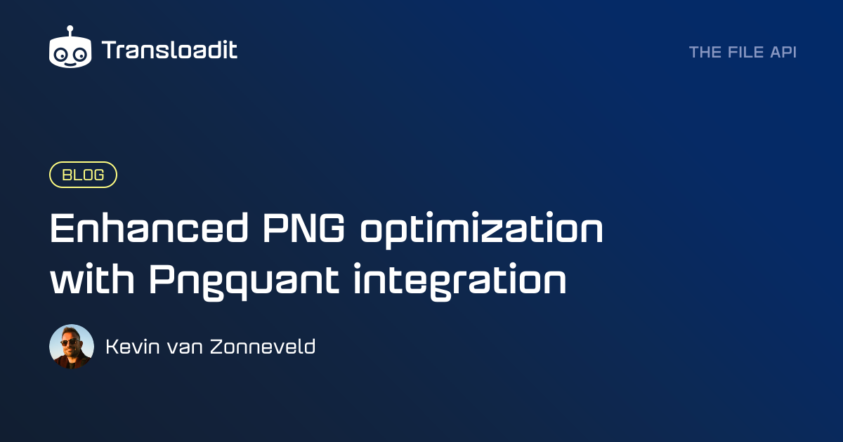 Enhanced PNG optimization with Pngquant integration