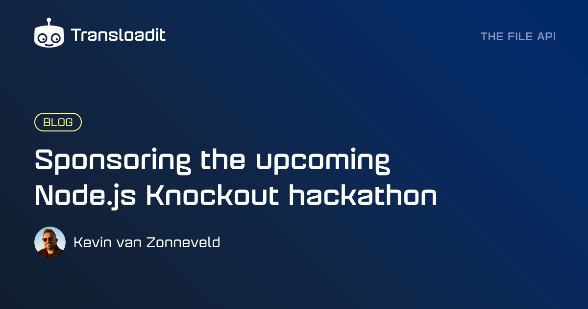 Sponsoring the upcoming Node.js Knockout hackathon