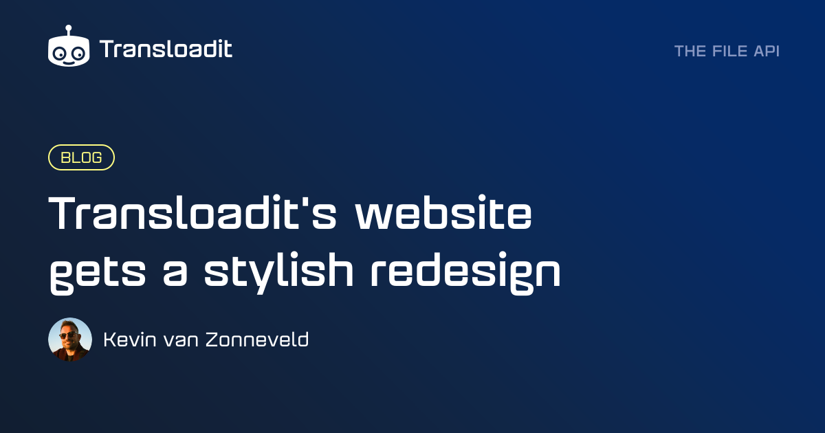 Transloadit's website gets a stylish redesign