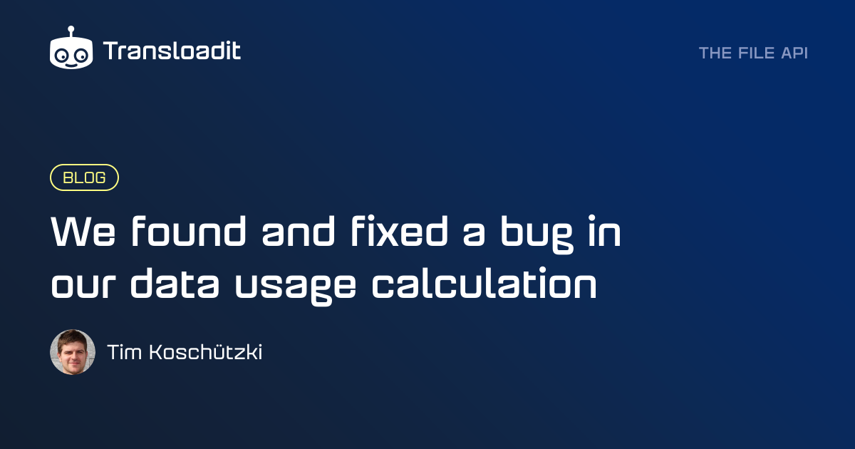 We found and fixed a bug in our data usage calculation