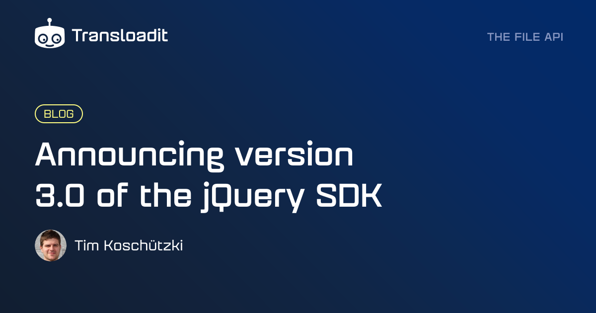 Announcing version 3.0 of the jQuery SDK