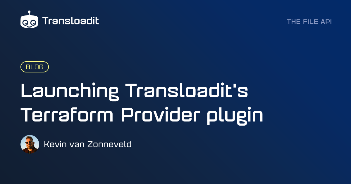 Launching Transloadit's Terraform Provider plugin