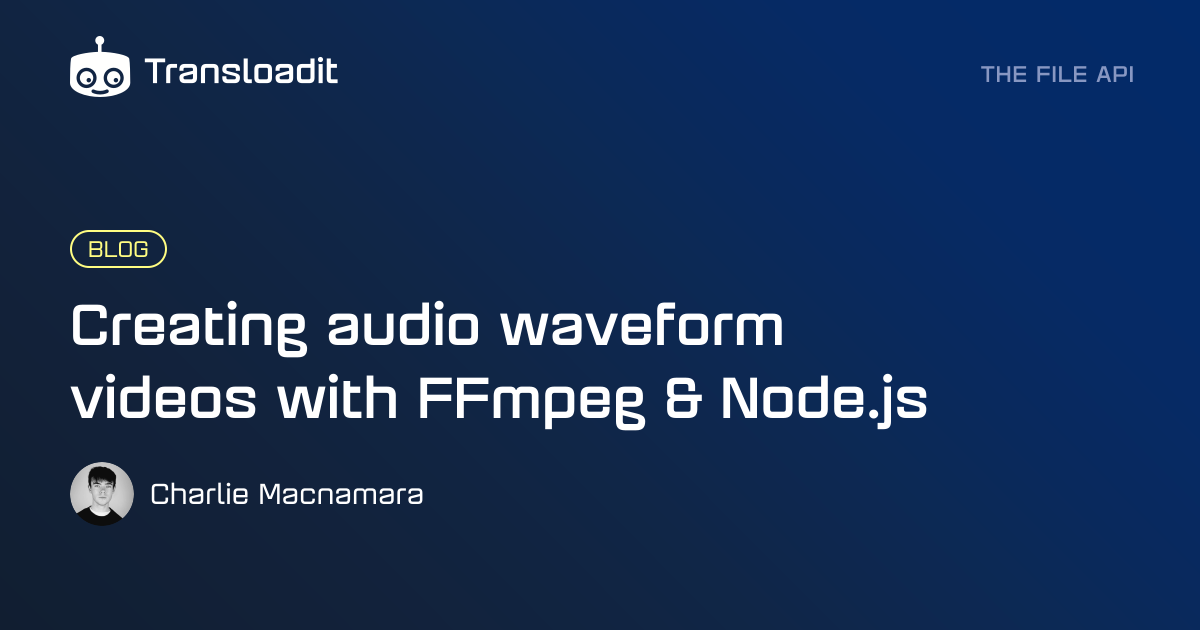 Creating audio waveform videos with FFmpeg & Node.js