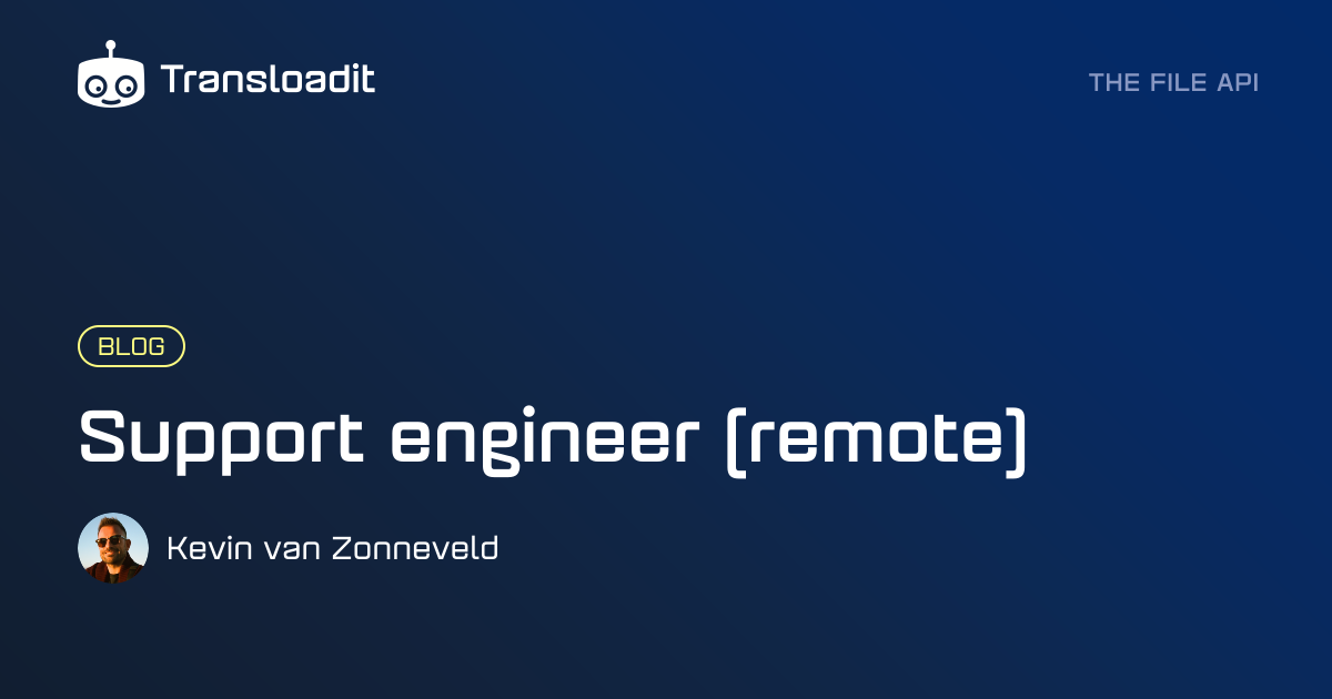 Support engineer (remote)
