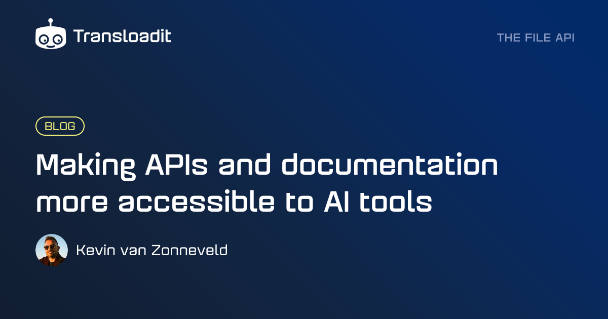 Making APIs and documentation more accessible to AI tools