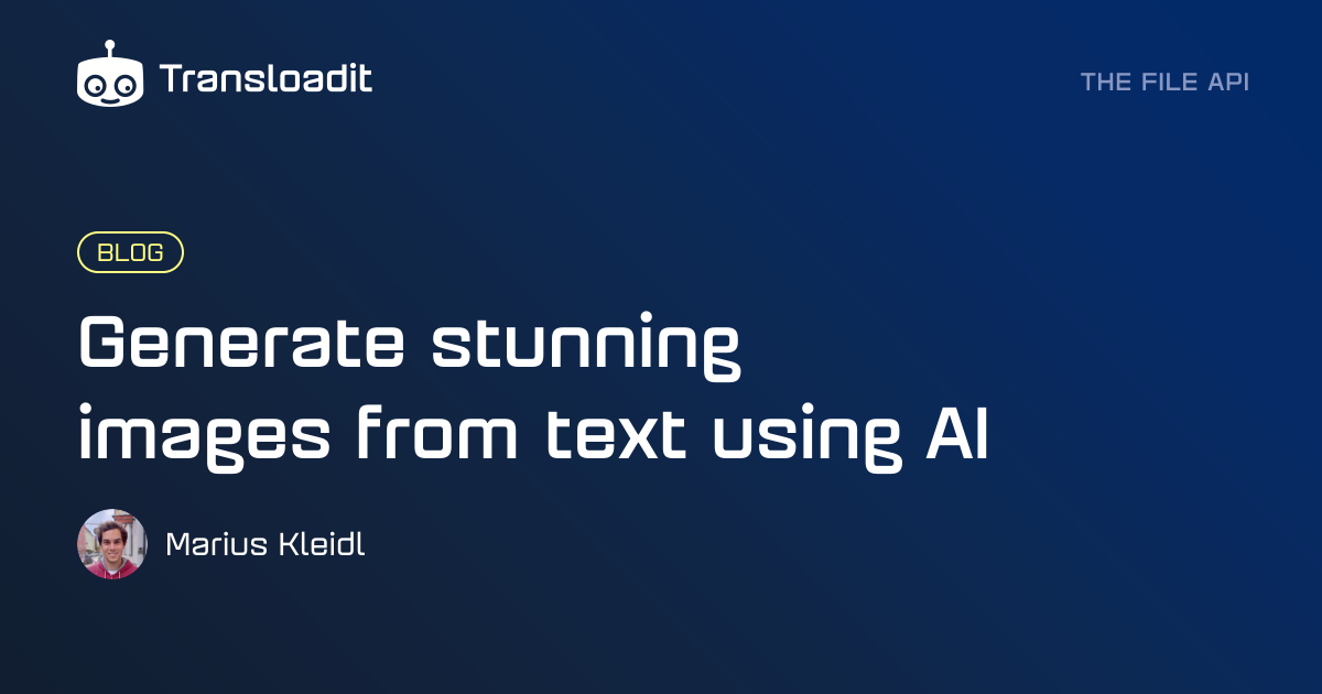 Generate stunning images from text using AI
