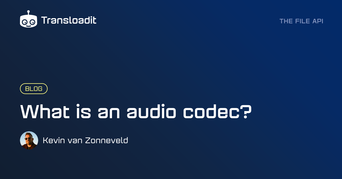 What is an audio codec?