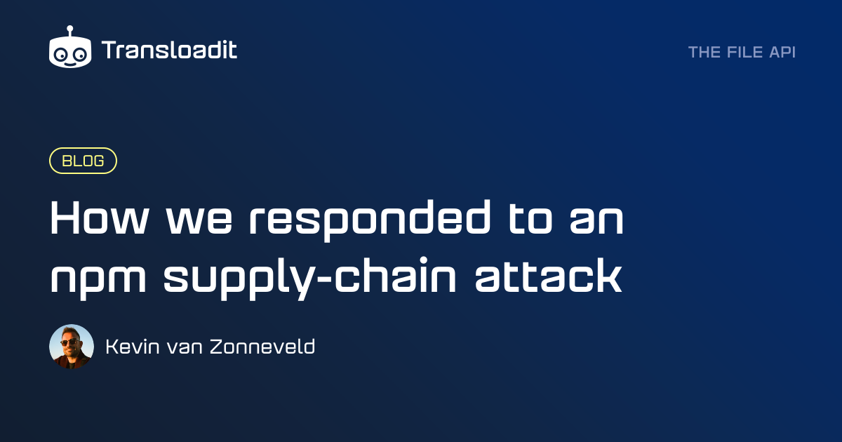 How we responded to an npm supply-chain attack